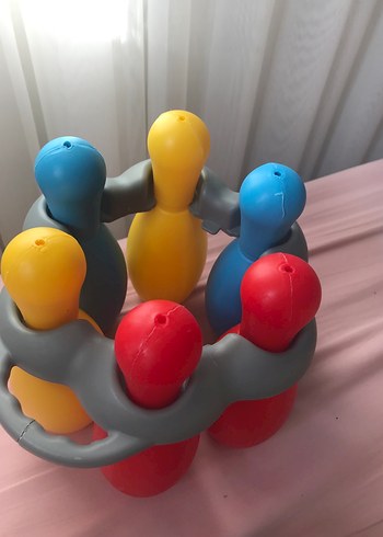 Renkli Plastik Bowling Oyuncağı - Görsel 3