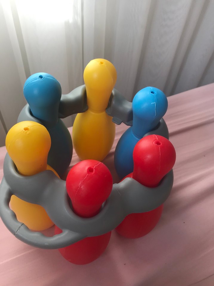 Renkli Plastik Bowling Oyuncağı - Görsel 3