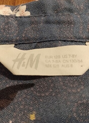 H&M Kız çocuk kumaş düğmeli elbise