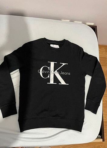 s Beden siyah Renk Calvin Klein erkek sweatshirt 
