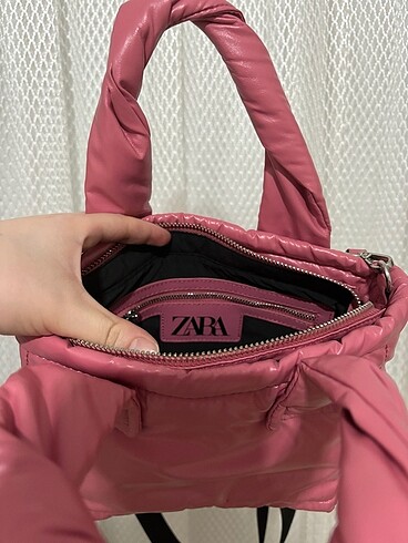 Beden pembe Renk Zara Çapraz Çanta
