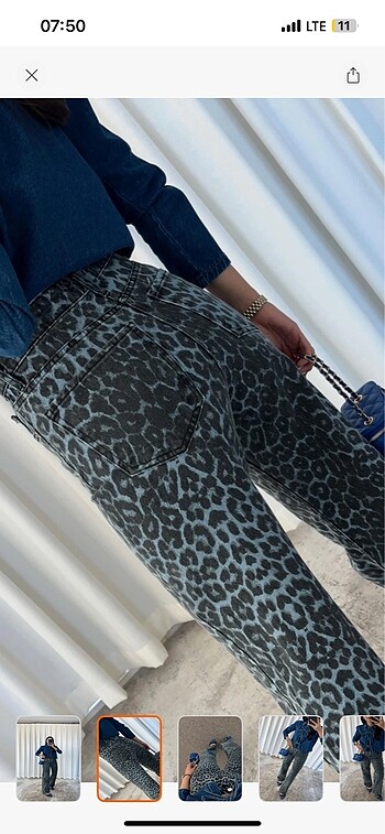 xl Beden Leopar pantolon