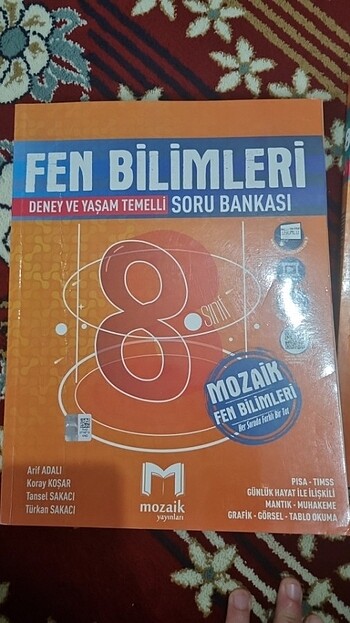 Beden 8. Sinif mozaik yayınları fen ve Türkçe test kitabı