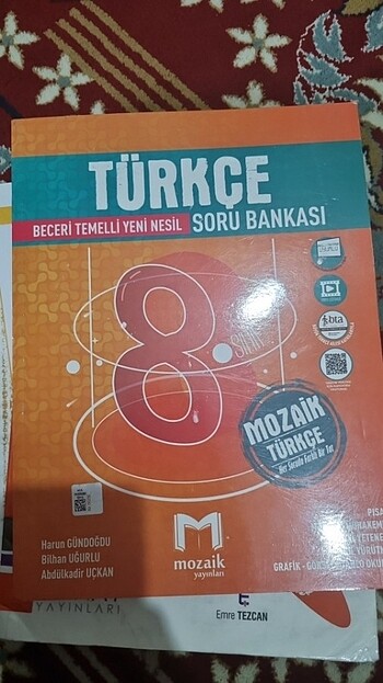 8. Sınıf Mozaik yayınları turkce soru bankası 