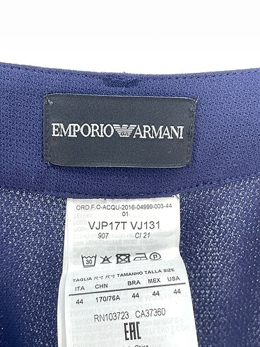 44 Beden lacivert Renk Emporio Armani Kumaş Pantolon %70 İndirimli.