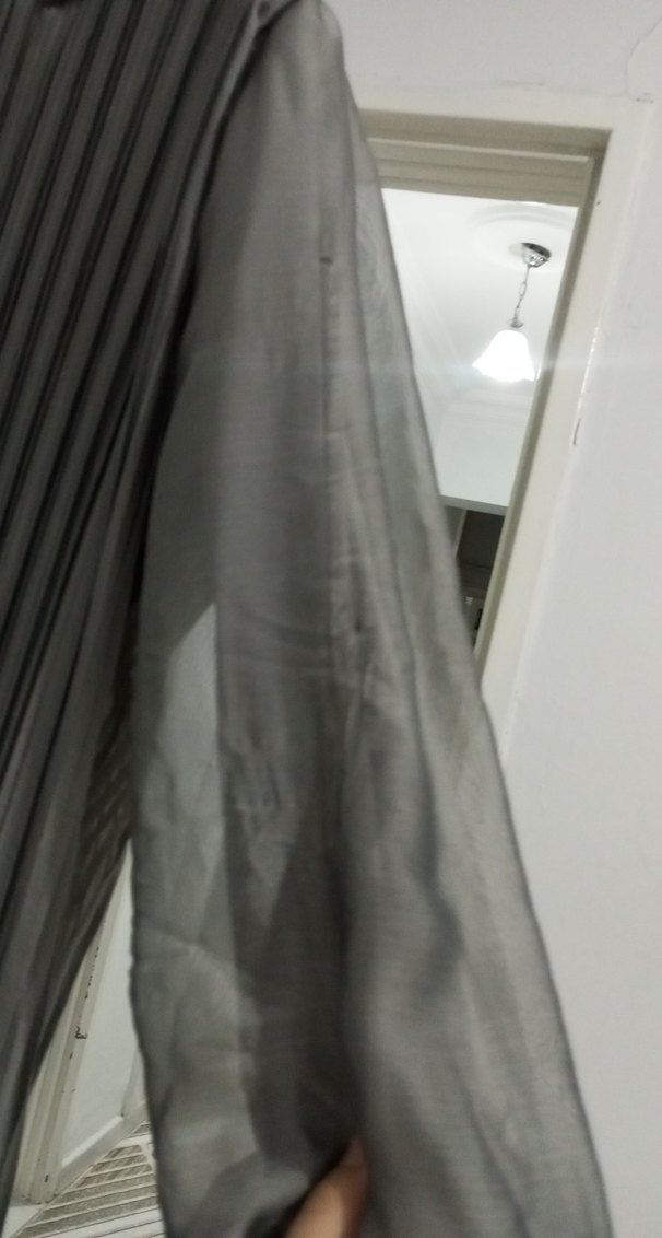 Gri Pileli Uzun Kadın Elbise - Görsel 4