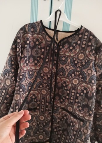 Desenli Kadın Bohem ceket - Görsel 2