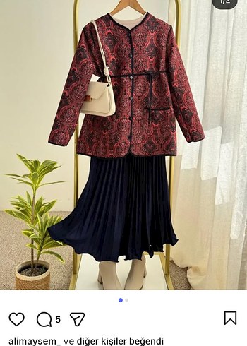 Desenli Kadın Bohem ceket - Görsel 5