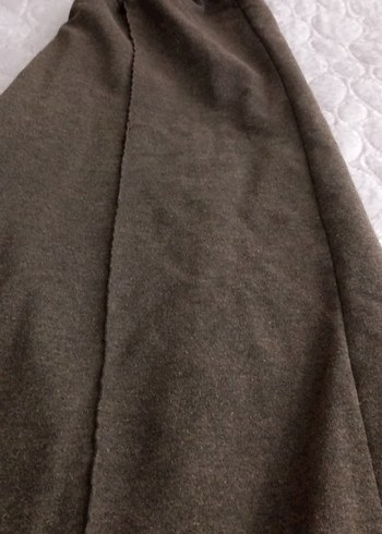 Kadın Kahverengi Keten Salaş Sweatpant - Görsel 3