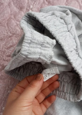 Kadın Kahverengi Keten Salaş Sweatpant - Görsel 8