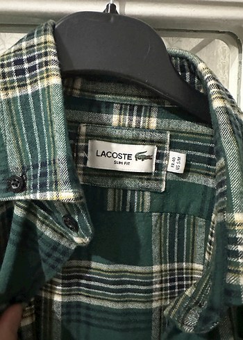 Lacoste Yeşil Ekose Desenli Gömlek - Görsel 4