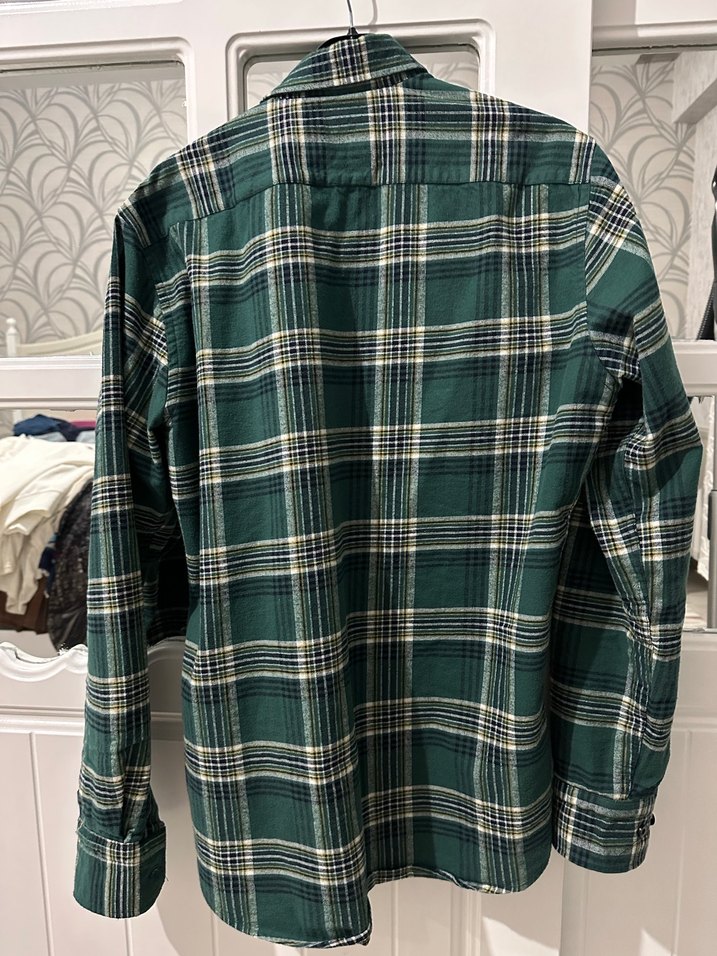 Lacoste Yeşil Ekose Desenli Gömlek - Görsel 3