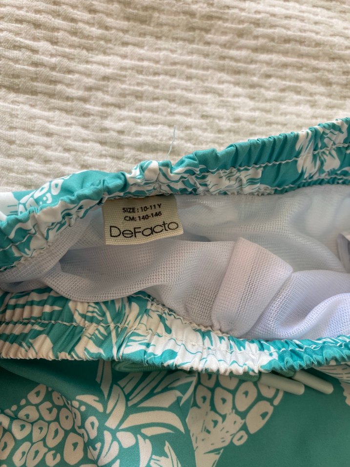 Turkuaz Desenli Erkek çocuk mayo 10-11 yaş - Görsel 2