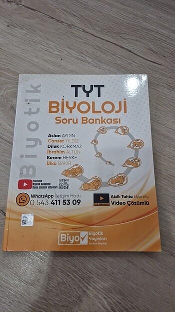 TYT BİYOLOJİ BİYOTİK YAYINLARI SORU BANKASI