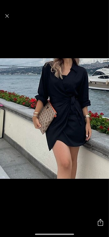 h&m siyah elbise
