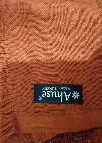 turuncu kiremit Kadın Şal - Görsel 2