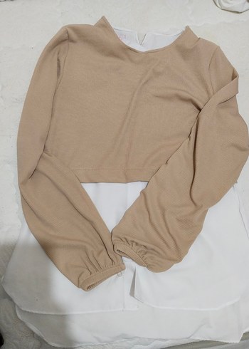 Bej Kadın Uzun Kollu Tunik - Görsel 2