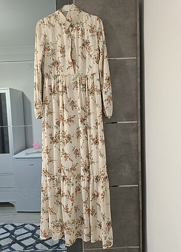 Diğer Çiçekli tril tril elbise