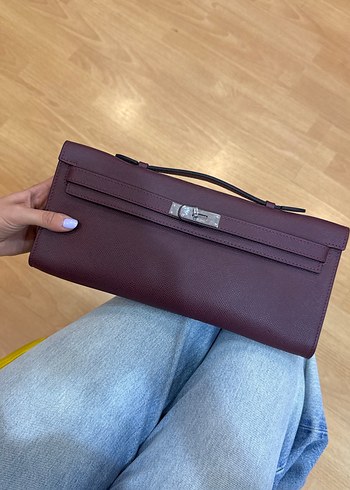 Hermès Bordo Deri Kadın El Çantası