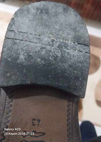 Siyah Deri Bağcıklı Erkek orjinal togo Klasik Ayakkabı - Görsel 7