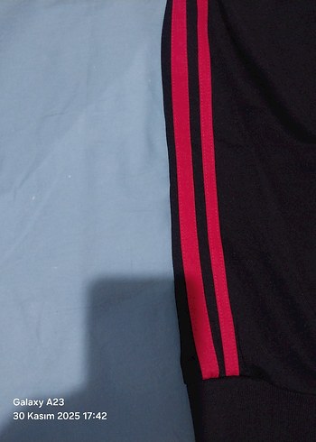 Fermuarlı Siyah Erkek kinetik Kollu Sweatshirt ceket - Görsel 3