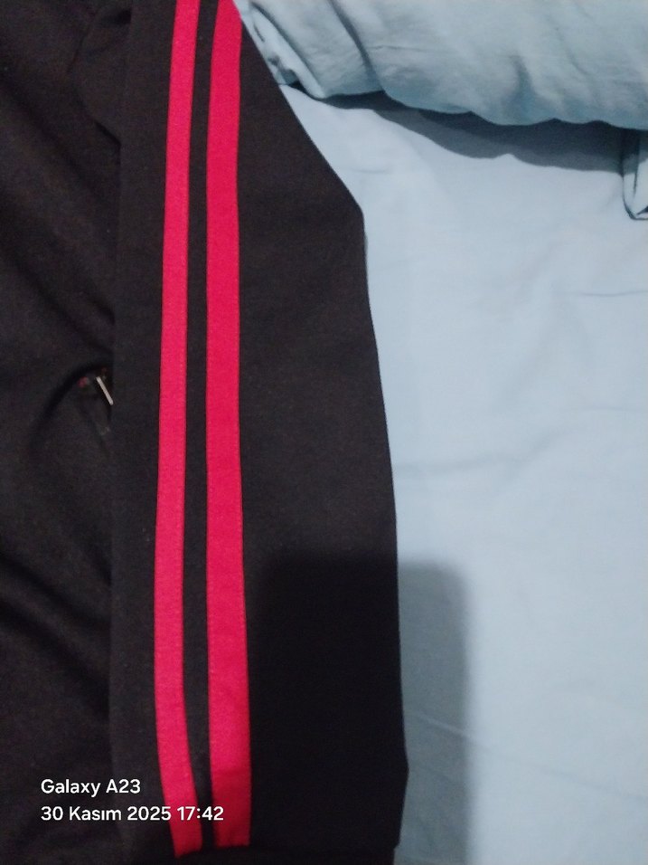 Fermuarlı Siyah Erkek kinetik Kollu Sweatshirt ceket - Görsel 4