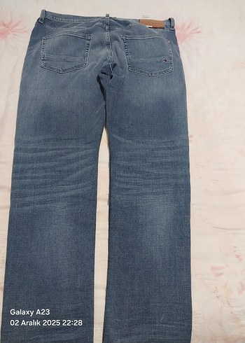 Erkek tomyy hilfiger orjinal lacivert mavi tonlarda kot Pantolon - Görsel 6