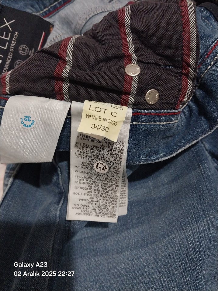 Erkek tomyy hilfiger orjinal lacivert mavi tonlarda kot Pantolon - Görsel 5