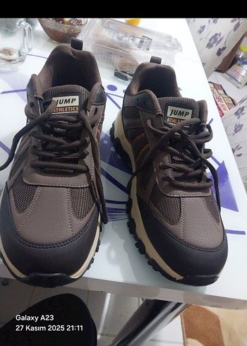 Kahverengi Erkek Spor Ayakkabısı Velcro - Görsel 3