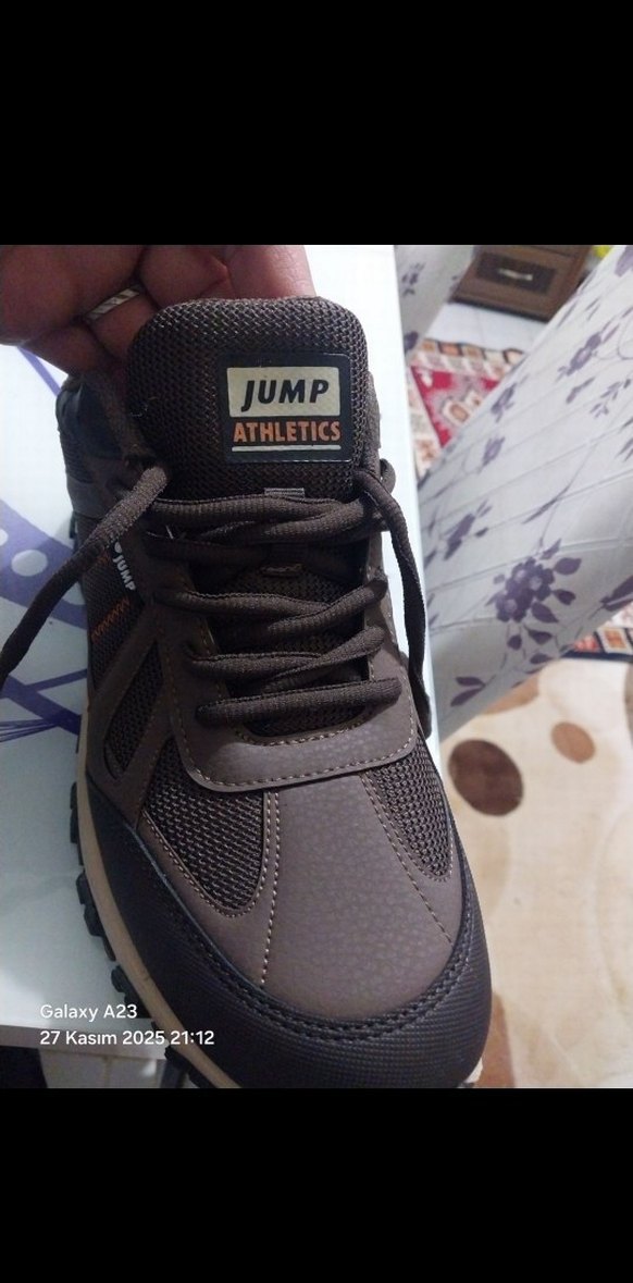 Kahverengi Erkek Spor Ayakkabısı Velcro - Görsel 2