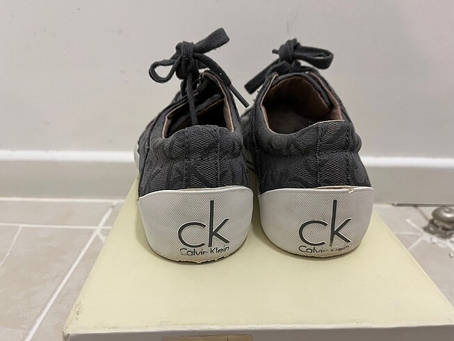 36 Beden gri Renk Calvin Klein Gri Kadın Sneaker