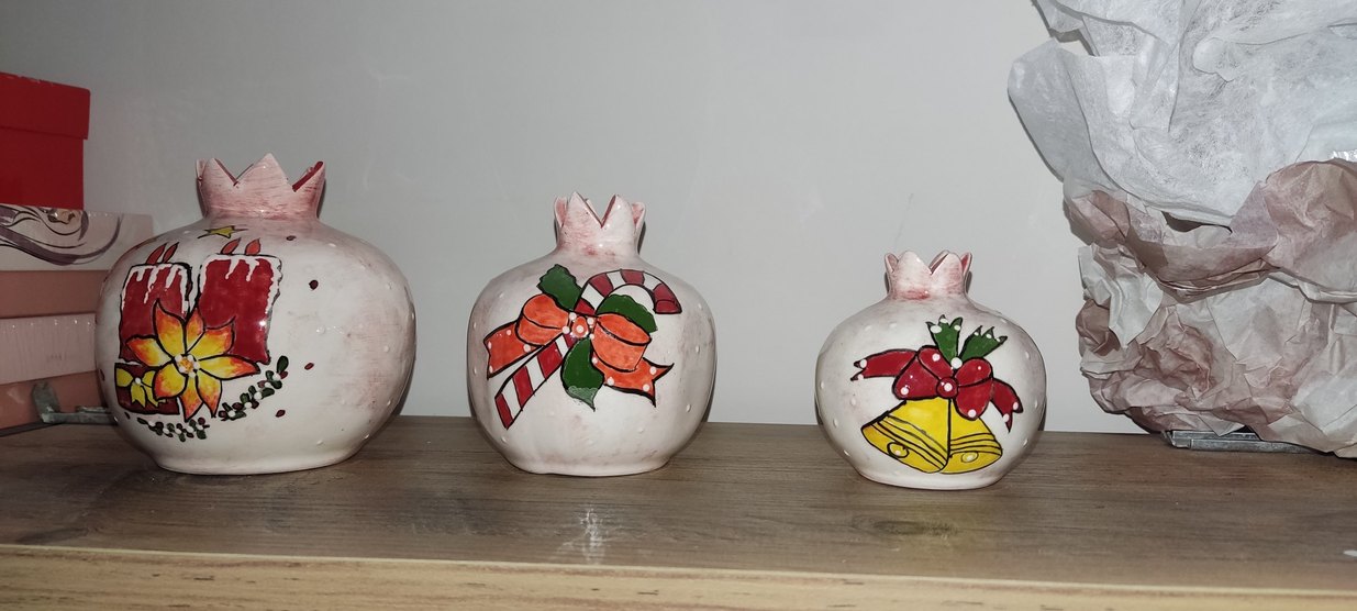 üçlü çini nar seti - Görsel 2