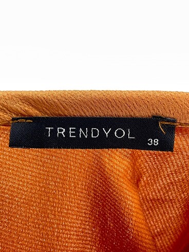 38 Beden turuncu Renk Trendyol & Milla Kısa Elbise %70 İndirimli.