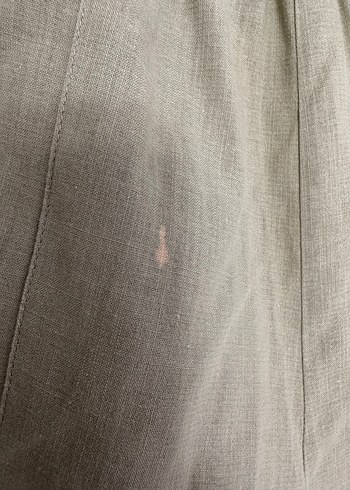 Kadın Keten Salaş Takım Khaki Renk - Görsel 5