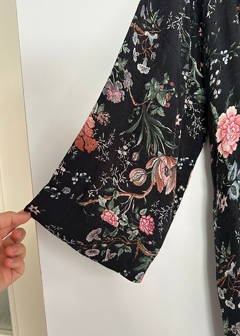 Çiçek Desenli Kimono Takımı - Görsel 3