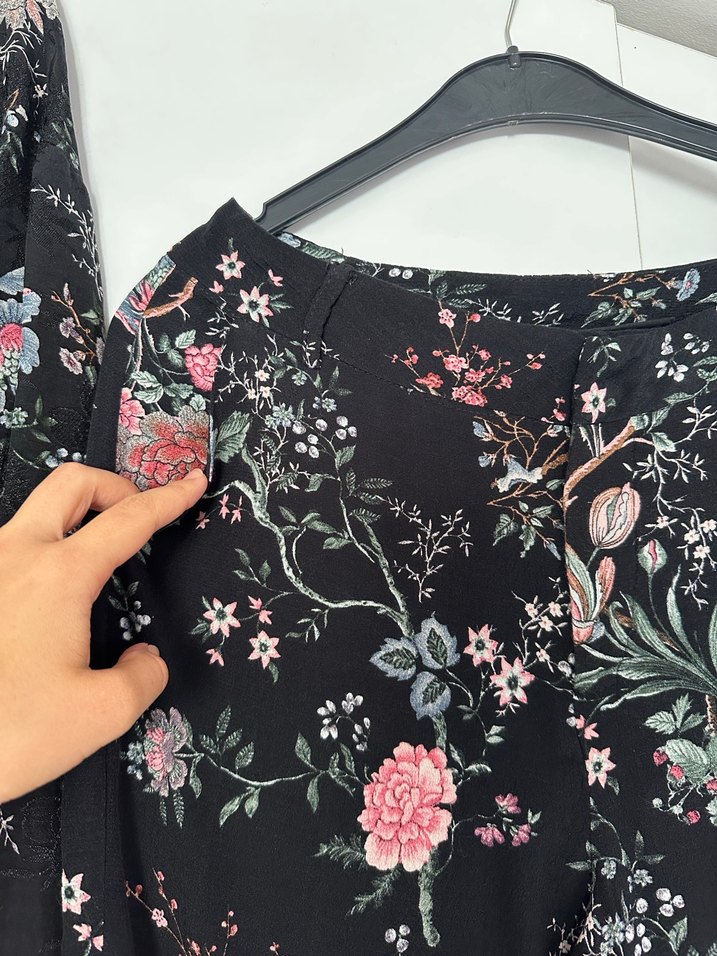 Çiçek Desenli Kimono Takımı - Görsel 4