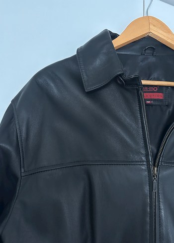 Siyah Deri  Ceket - Görsel 3