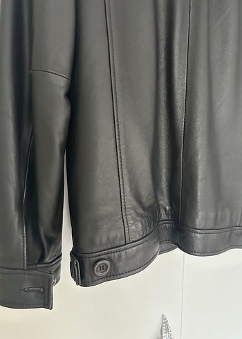 Siyah Deri  Ceket - Görsel 8