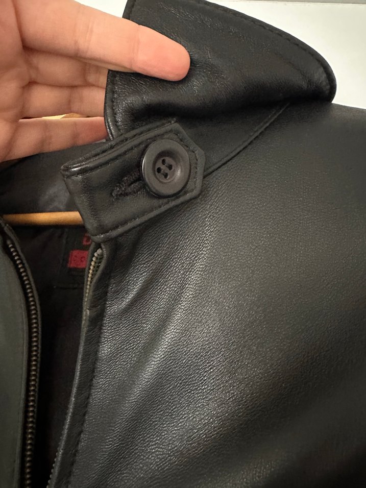 Siyah Deri  Ceket - Görsel 4