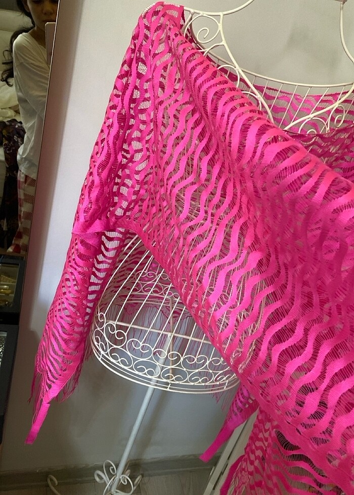 pembe pareo yepyeni standart beden herkese olur - Görsel 4