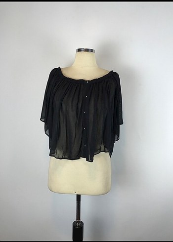 Zara Şık tül bluz - Görsel 2