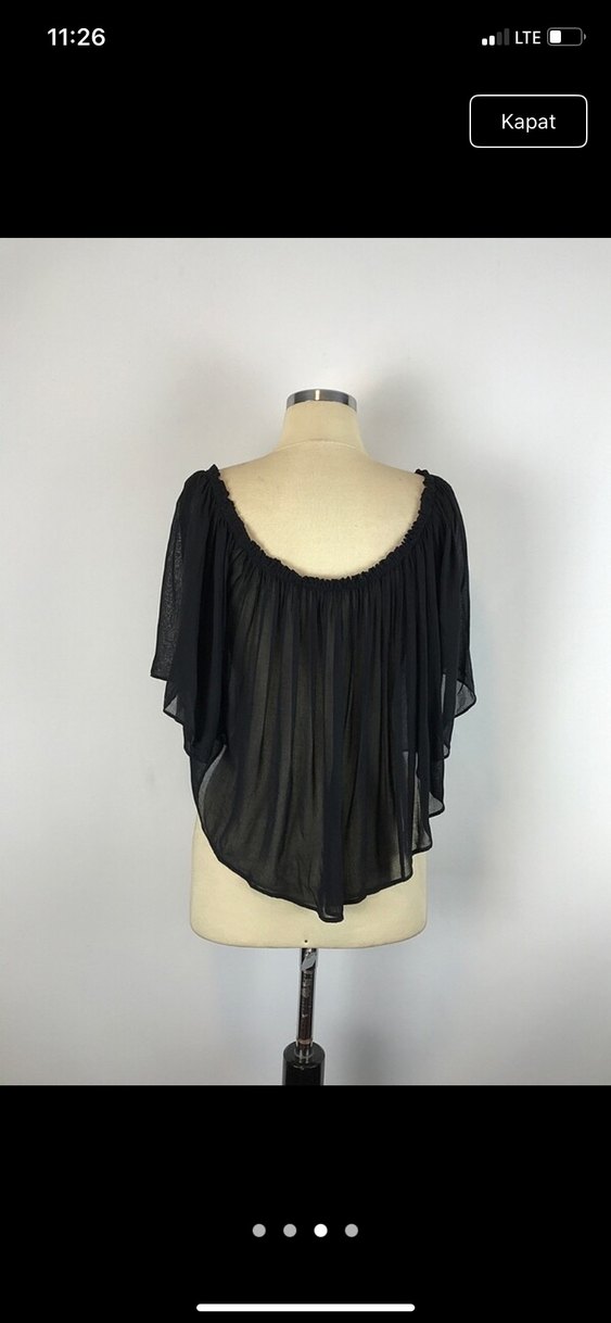 Zara Şık tül bluz - Görsel 3
