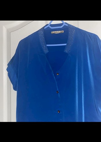 Mavi Kısa Kollu Gömlek paul mark marka - Görsel 2
