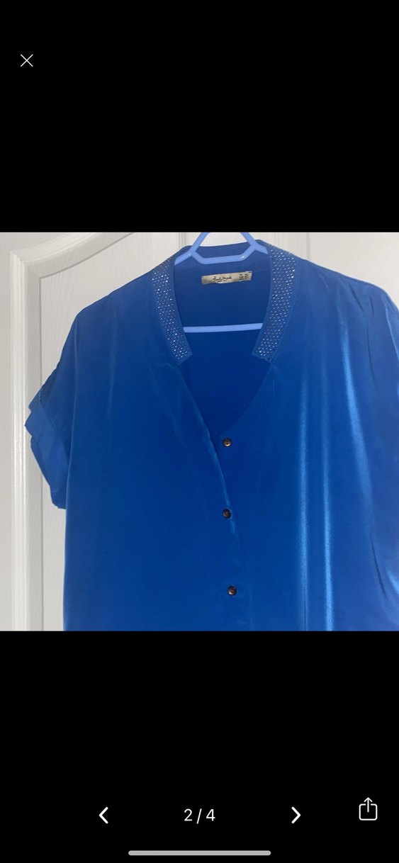 Mavi Kısa Kollu Gömlek paul mark marka - Görsel 2