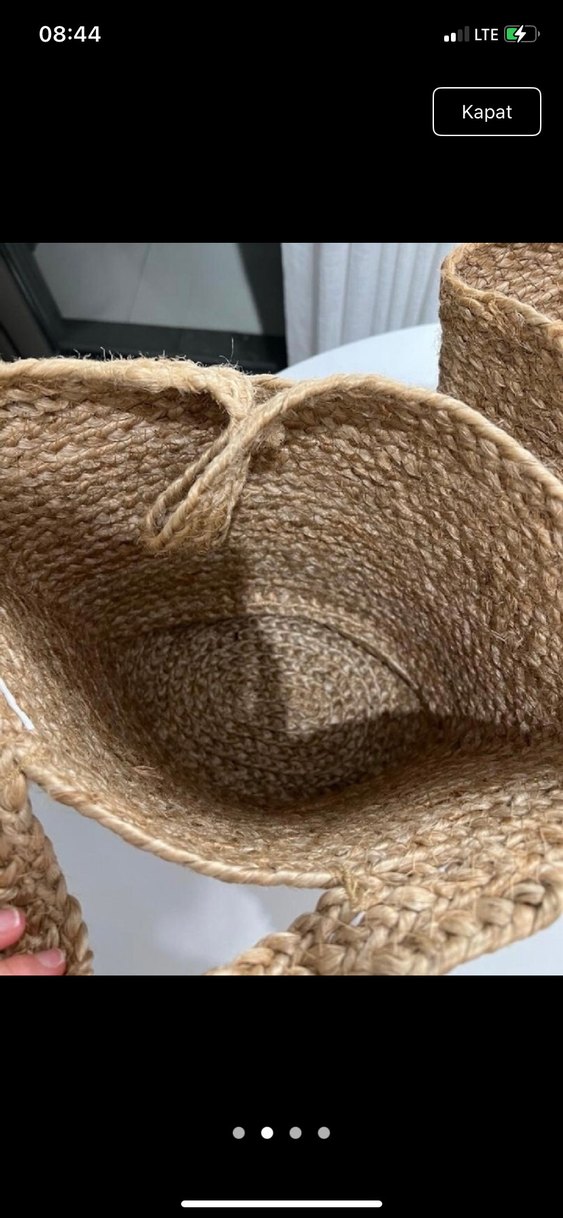 Bej Hasır ikea Sepet - Görsel 2