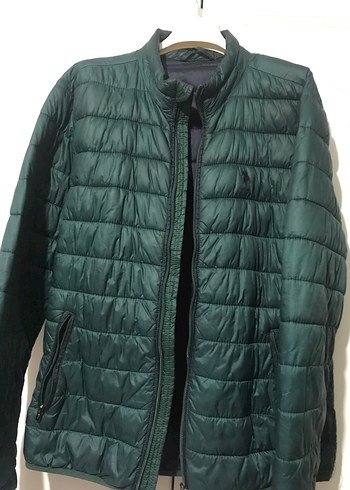 Yeşil Fermuarlı Erkek Mont - Görsel 10