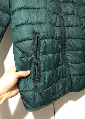 Yeşil Fermuarlı Erkek Mont - Görsel 3