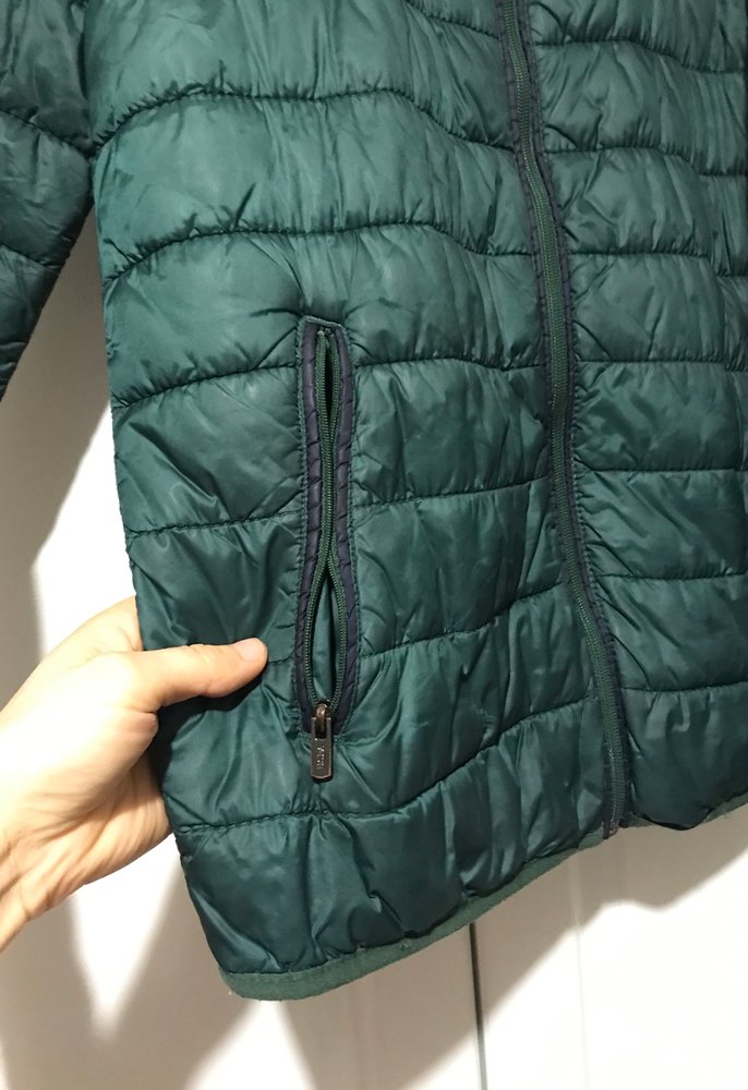 Yeşil Fermuarlı Erkek Mont - Görsel 3