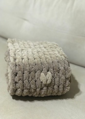 Gri Örgü Kadın Atkı - Görsel 2