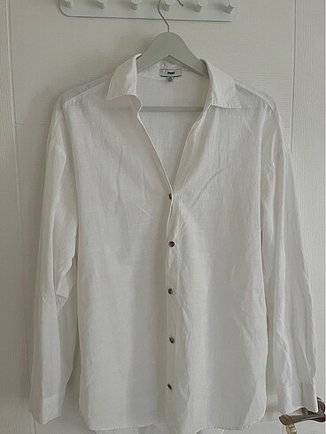 Beyaz Oversize Gömlek